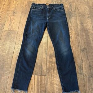 MOTHER The‎ Looker Ankle Fray in Coffee Tea or Me Size 29